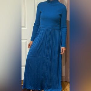 Anthropologie Blue Maxi Dress